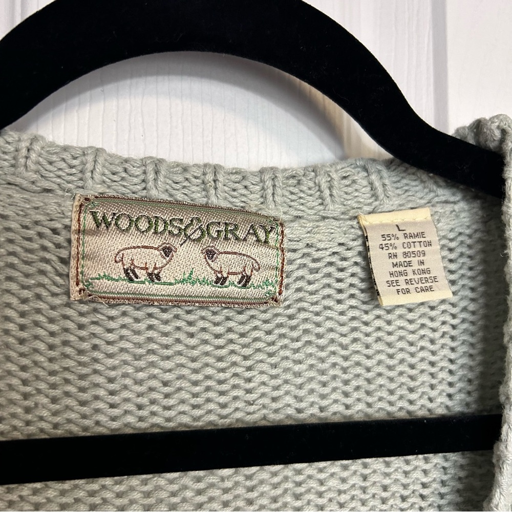 Vintage Woods & Gray Cable Knit Cardigan - Picture 3 of 6